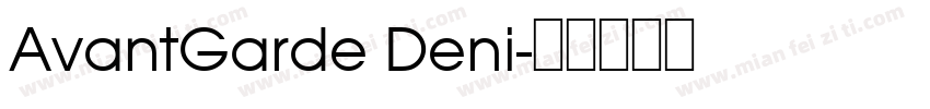 AvantGarde Deni字体转换